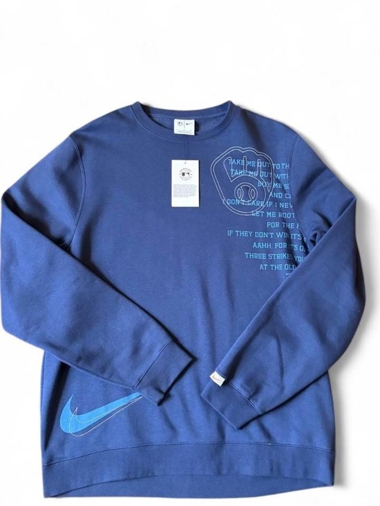 Nike Tops - NEW WITH TAGS Nike navy Milwaukee Brew Town crewneck sweatshirt